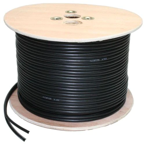 (image for) Hikvision DS-1LC1SCA2C-200B Hikvision RG59 Cable with Power Cable – 200m, Oxygen-Free Copper, and VW-1 Flame Retardant Rating