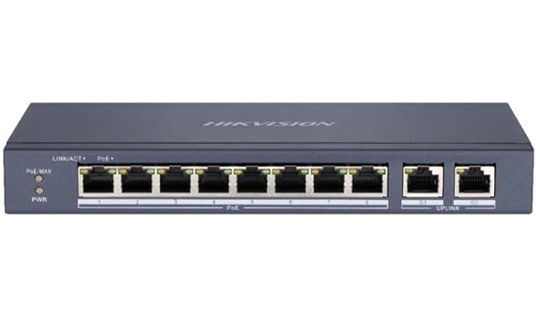 (image for) Hikvision DS-3E0310P-E/M 8-Port PoE Switch – High-Performance Power over Ethernet Solution